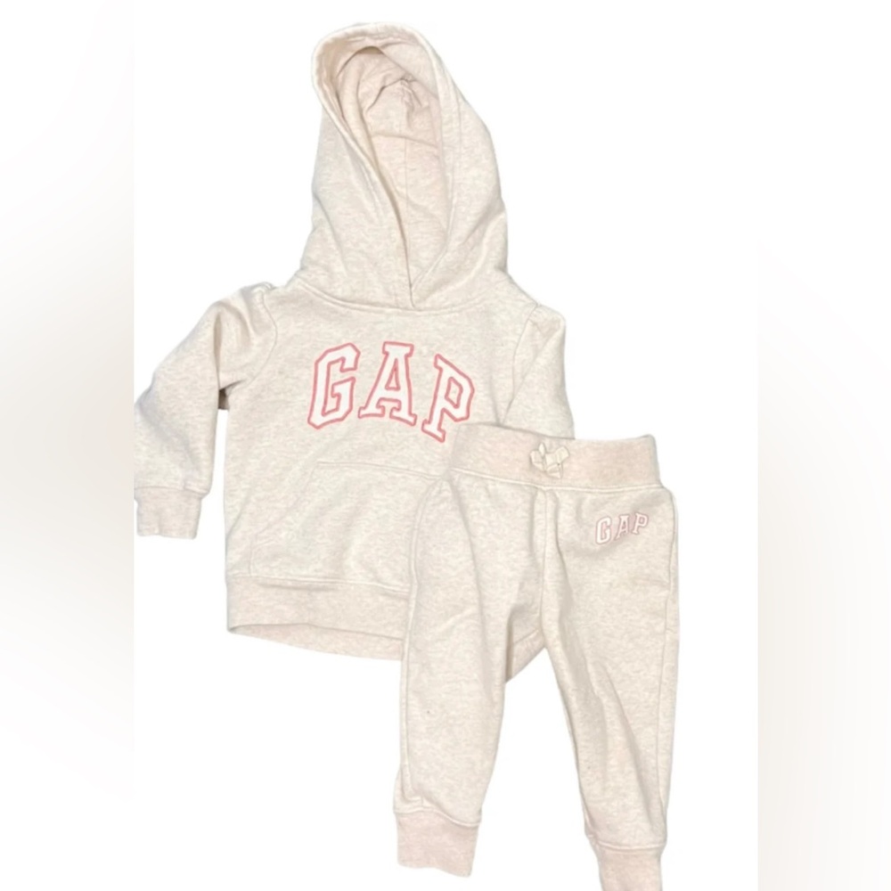 GAP Beige Hoodie and Joggers Set